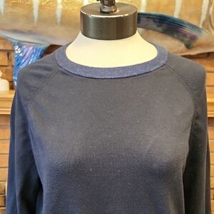 Banana Republic Dark Blue Crew Neck Sweater 100% Supima Cotton Size Medium